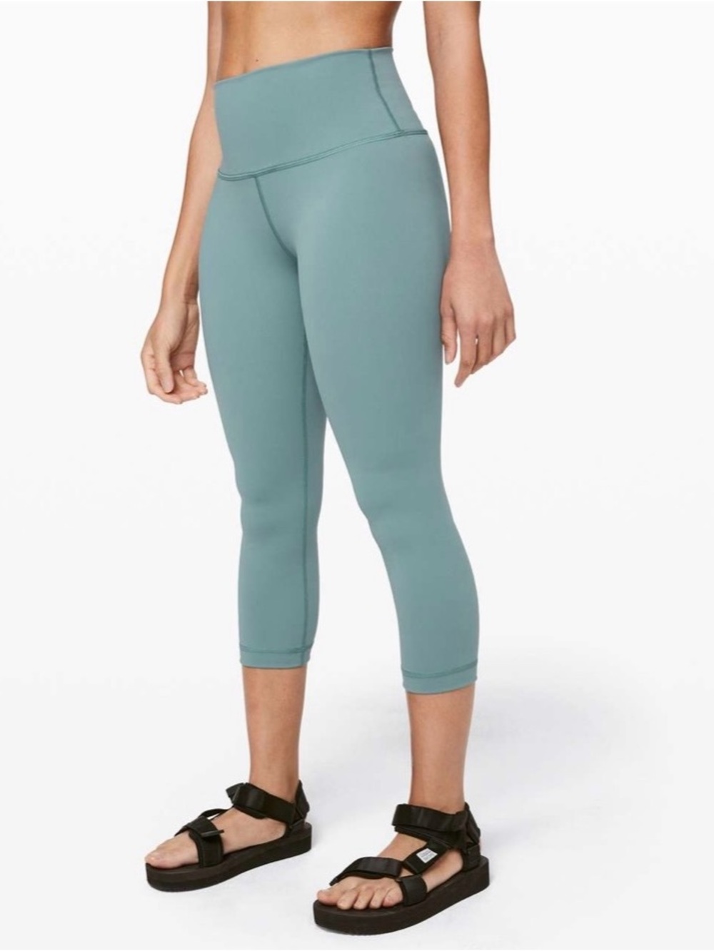 Lululemon Wunder Under Crop (High-Rise) Aquatic Green size 12